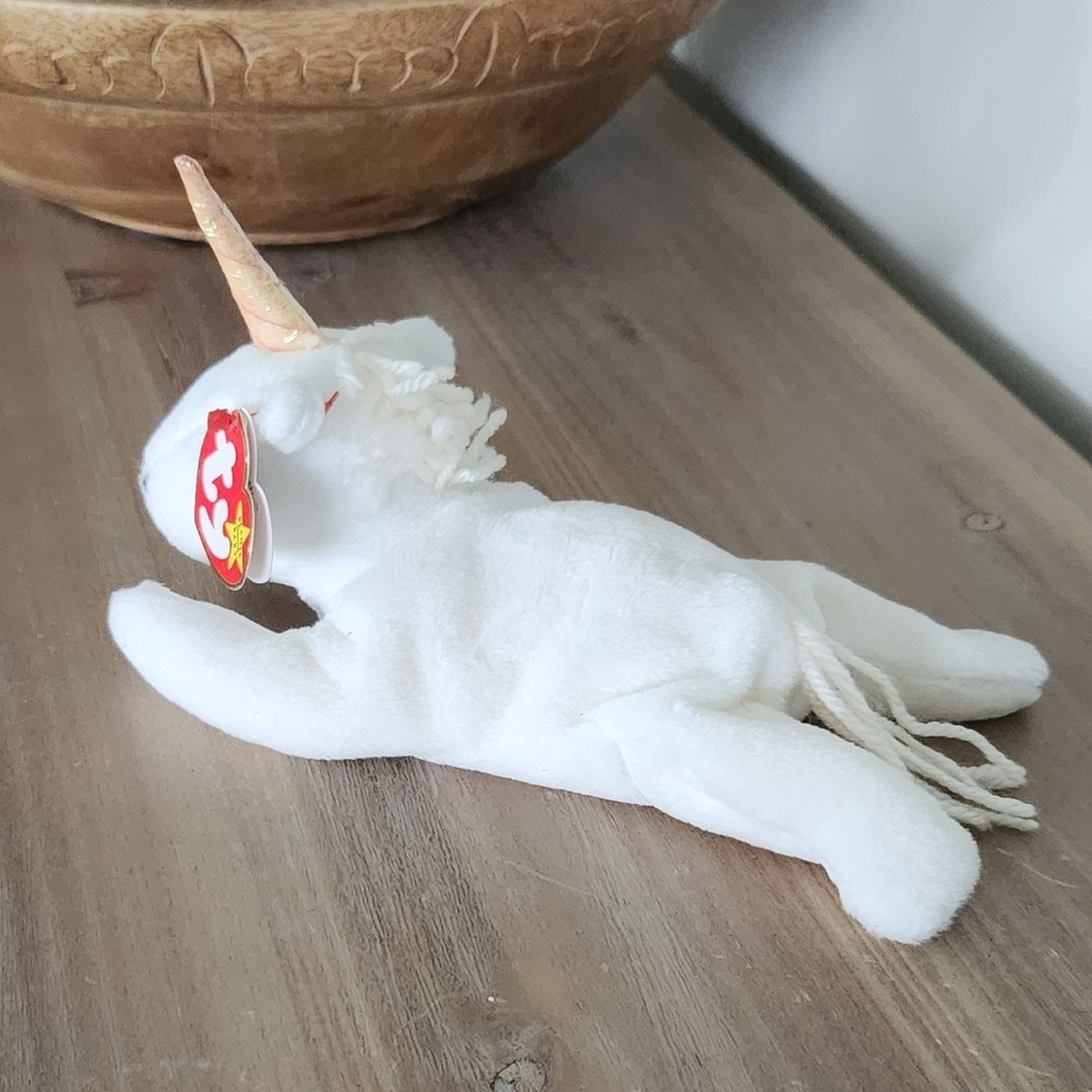 🦄 Ty Beanie Baby “Mystic” the White Unicorn 1993 – Excellent Condition - Picture 8 of 16